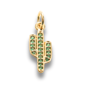 Green Cactus charm