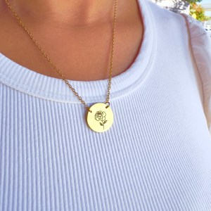 Round Pendant Necklace